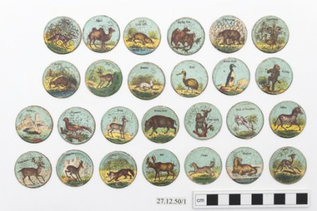 Victorian playing cards featuring exotic species (Horniman Museum & Gardens)