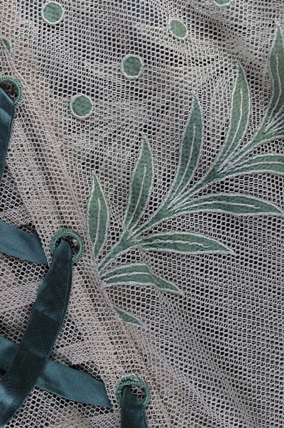 Net overdress, c1910. Image of lace detail
