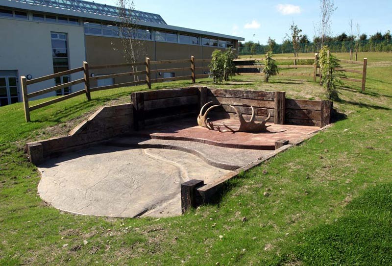Artwork created using a cast of the NMINH antlers by artist Paul Gregg