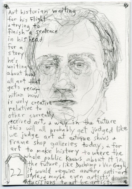 Jeff Gabel's work 'Art Historian Waiting...'